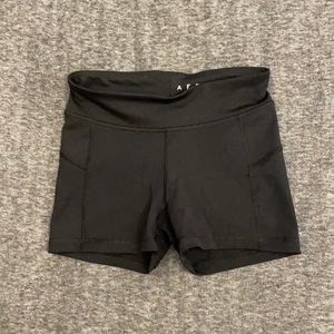 Black Cotton Stretchy shorts